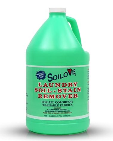 Stain Remover for Clothes – Soilove (128oz) – Powerful Triple-Acting Formula Clings, Penetrates and Lifts Tough Stains like Blood, Grease, Grass, & More – Prewash for Clothes