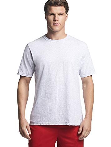 Russell Athletic Men's Essential Short Sleeve Tee Shirt, ash, 3XL