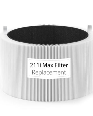 211i Max Replacement Filter Compatible with Blue-air Pure 211i Max Air Purifier, H13 Ture HEPA and High-Efficiency Activated Carbon Filters, Replace part # F2MAX, 1 Pack