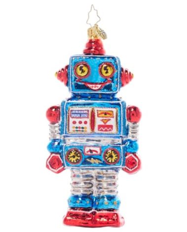 Christopher Radko Hand-Crafted European Glass Christmas Tree Decorative Ornament, Seasonal Spark