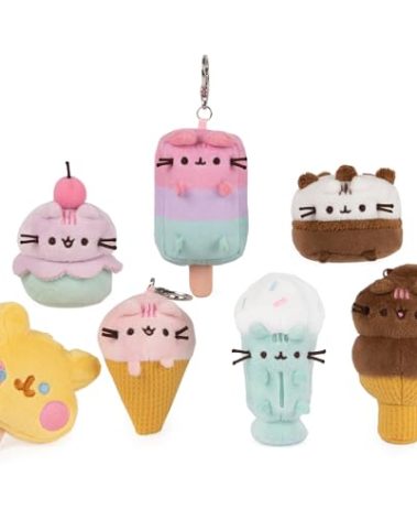 Gund Pusheen Ice Cream Surprise Plush Series #18 Mystery Unboxing, Multicolor, 3” (UNbox 1 of 8 Mystery Styles)