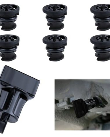 6 PCS Oil Drain Plug, Engine Oil Drain Plug No Leak with Oil Drain Plug Removal Tool, Replacement OEM 06L103801 Compatible with Audi A3 A4 A5 A6 B9 Q5 Q7