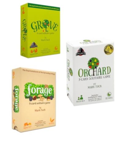 The Harvesting Trilogy - Orchard, Grove, Forage (The Full Set of Award Winning 9 Card Solitaire harvesting Games)(14+)
