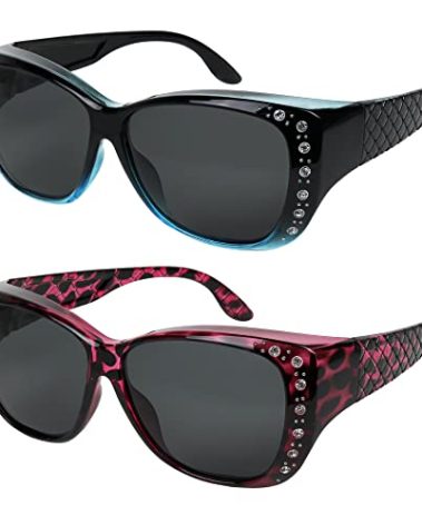 Sunglasses that Fit Over Glasses for Women UV Protection Polarized and Night Vision Fitover Eyeglasses