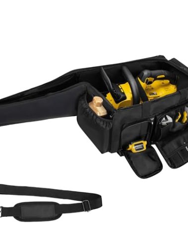 OUUTMEE Chainsaw Carrying Case, Waterproof Foldable Chainsaw Storage Bag Compatible with EGO, Dewalt, Greenworks 20 Inch Cordless Power Chainsaw & Accessories