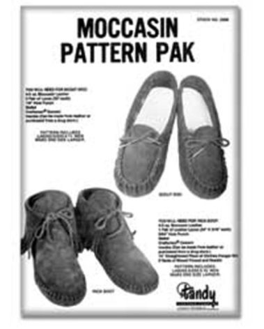 Tandy Leather Moccasin Pattern Pack 62668-00