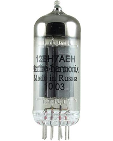Electro-Harmonix 12BH7 Vacuum Tube - Glass - Audio Equipment - Preamp Tube - Single Item - 1 Pack