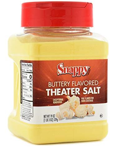 Snappy Buttery Flavored Theater Popcorn Salt, 19 Ounce