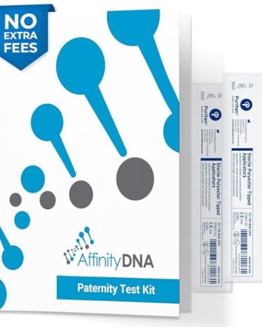 AffinityDNA Paternity DNA Test Kit | 99.99% Accurate Genetic Swab Test | Complete Kit with No Extra Fees | Paternity Home DNA Testing Kits for Father, Mother and 1 Child | Results in 4 Business Days