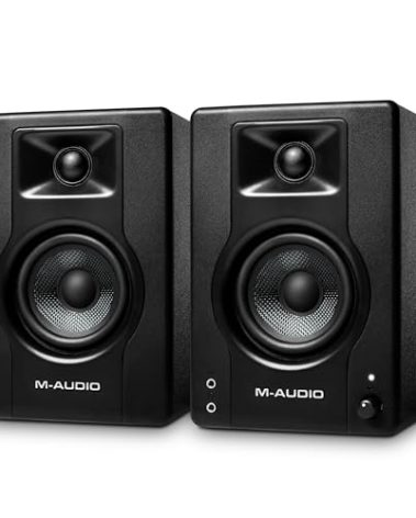 M-AUDIO BX3 Pair 3.5" Studio Monitors, HD PC Speakers for Recording and Multimedia with Music Production Software
