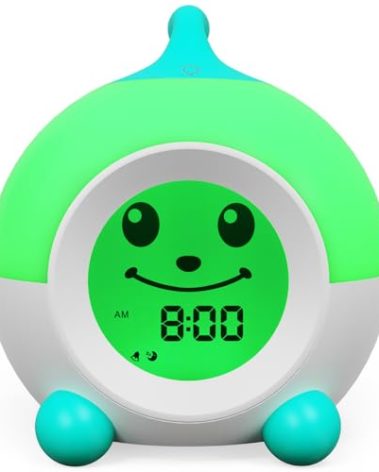 iHoo Ok to Wake Kids Alarm Clock, Toddler Sleep Training Clock with Touch Night Light, Nap Timer Gift for 2-9 Years Girls Boys