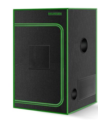 MELONFARM 2x2 Grow Tent, 24"x24"x36'' High Reflective 600D Diamond Mylar Canvas with Observation Window and Floor Tray for Hydroponic Indoor Plant Growing