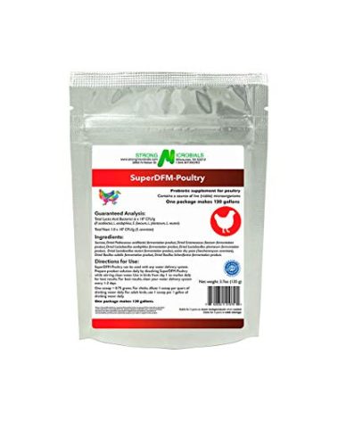 SuperDFM-Backyard Poultry, Probiotic Supplement for Poultry, Makes 120 Gallons