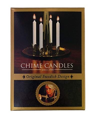 20 Pcs White Chime Candles – 4” x 0.5” – for Angel Chimes, Christmas Pyramids, Holiday Rituals, Spell & Magic Decor – Mini Taper Candles for Tree, Carousel & Candle Holders