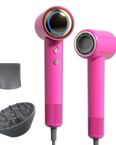 Tideway Hair Dryer Professional High-Speed Ionic Blow Dryer 110,000 RPM, Compact Hair Dryer with Magnetic Diffuser, Fast Drying with Brushless Motor Low Noise Smart Temperature Control-H11