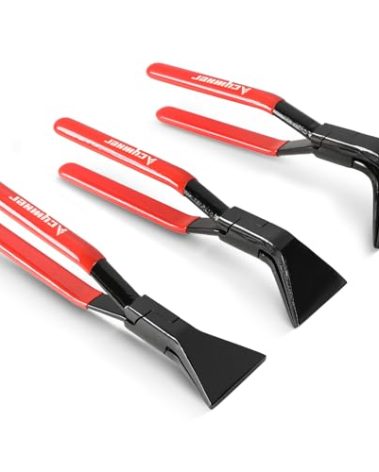 Acymner 3PCS Sheet Metal Bending Pliers Set | Hand Seamers for Roofers, Plumbers, and Metal Processing Straight, 45° & 90° Metal Bender Tools