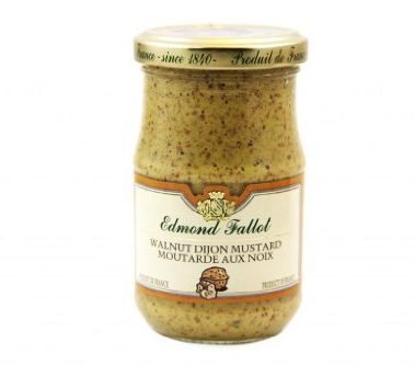 Fallot Walnut Mustard - Dijon Mustard with Nuts 7 oz Jar
