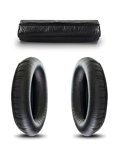 SCROY Pads Compatible with Sennheiser HD280 Earpads and Headband Pad Kit Replacement for HD 280 (PRO) HMD280 Ear Pads Headphones Cushion Padding Black