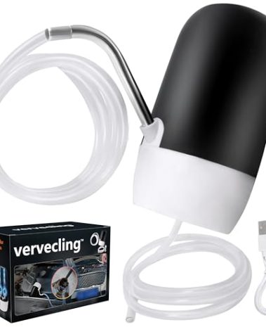 vervecling Oil Pump Extractor, Upgraded Self-Powered Electric Oil Change Pump, No Need Powered by Car, Engine Oil Transfer Pump, Fluid Transfer Pump for Marine, Boat, Car, ATV, RV, Truck, Motorbike