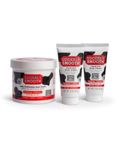 UDDERLY SMOOTH NonGreasy Hand and Body Moisturizer Cream Bundle 1 Kit, 3 Count