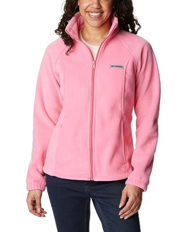 Columbia Women's Benton Springs Full Zip, Camellia Rose, X-Large