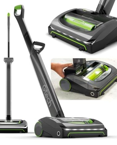 Gtech AirRAM MK2 Cordless Vacuum Cleaner with Powered Brush Head - Perfect for Carpet and Hardwood Floors - Rechargeable 22v Li-ion Battery - Lightweight (7 lbs.)