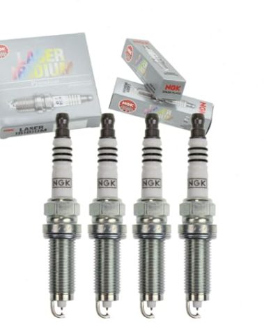 4 pc NGK Laser Iridium Spark Plugs compatible with Nissan Altima 2.5L L4 2013-2018