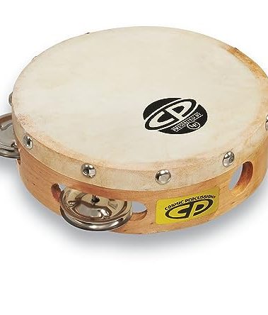 Latin Percussion CP376 6-Inch Tambourine With Head Single Row