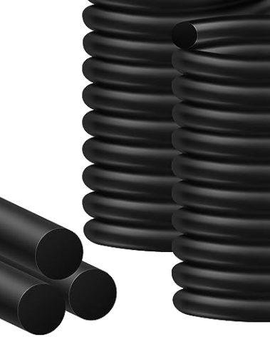MYFAMIREA 20FT Backer Rod 3/4 Inch EPDM Rubber Caulk Saver Weather Strip Seal Concrete Expansion Joint Filler for Gaps and Joints, Black