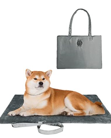 Catalonia Classic Waterproof Dog Mat, Portable Reversible Pet Travel Mat, Pet Cushion Pad with Handle for Small Medium Dogs Cats, Indoor or Outdoor