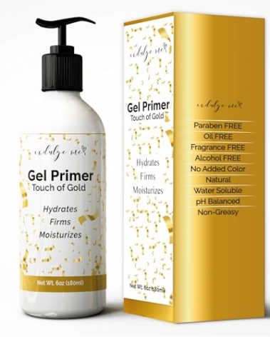 Conductive Gel - Facial Hydrating Leave-On Gel Primer, Hyaluronic Acid, Collagen Peptide, Niacinamide, Vitamin E, Gold Foil
