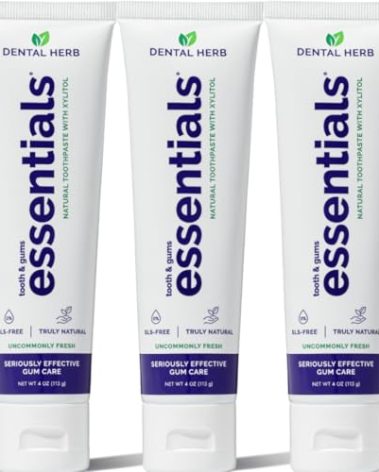 Dental Herb Company - Essentials Toothpaste (4 oz.) Fluoride-Free (3 Pack)