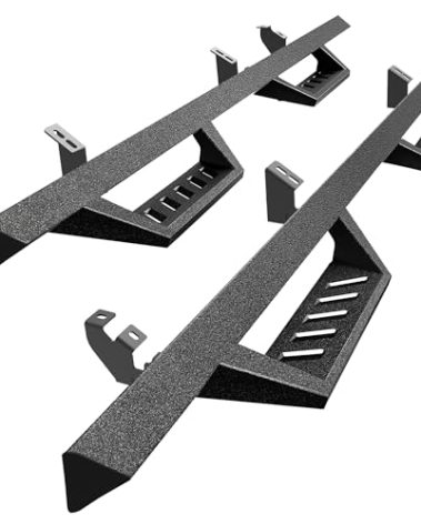 Tyger Auto LanderX Running Board Compatible with 2024-2026 Toyota Tacoma (Fits Hybrid) | Double Cab | TG-LX3T84208 | Drop Step Side Step Rail Nerf Bars