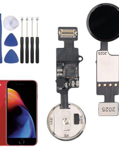 Home Button Connector Flex Cable Replacement for iPhone SE 2022 / SE 2020/8/ 8 Plus Home Button Module for iPhone SE 2022 / SE 2020/8/ 8 Plus Repair Assembly with Repair Tools