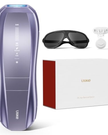 Ulike Laser Hair Removal Device Air 10 Ipl Gift for Women and Men, Ice Cool and Permanent Hair Reduction for Nearly Painless, Dual Lights, Skin Sensor & USHR Mode Hair Removal in 10mins from Home