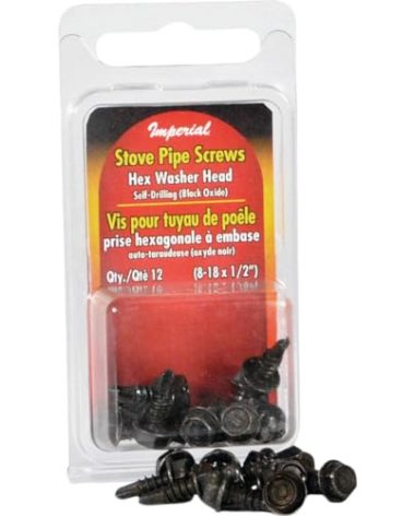 Screws Hex Stove Pipe Blk Znc