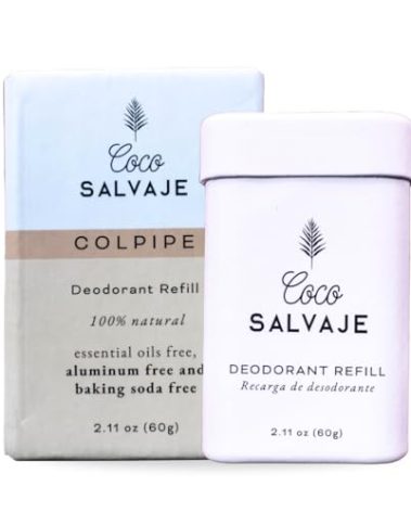 Natural Deodorant Stick for Women & Men | Aluminum Free Deodorant with Magnesium | Non toxic, Vegan, Hypoallergenic and Pregnancy Safe | 2.11oz (COLPIPE (Unscented))