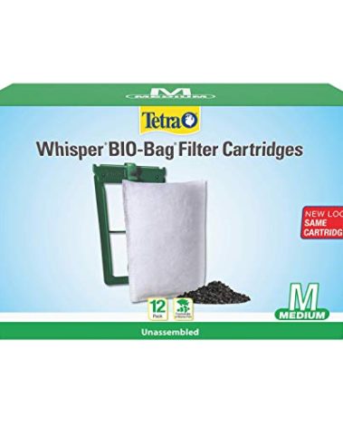 Tetra Whisper Bio-Bag Filter Cartridges For Aquariums - Unassembled Medium (Pack of 12)