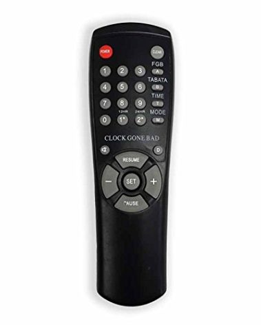 Fringe Sport Remote Control for Clock Gone Bad Timer - Replacement for Lost or Broken Remote Control, Remote for Gym Clock Timer for Home Gym Setup (1 Year Warranty for All Manufacturer Defects)