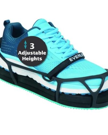 EVENup - Shoe Lift for Walking Boot I Adult Size Small I Shoe Balancer for Use with Fracture Boots or Leg Length Discrepancy I 3 Adjustable Heights for Gait Improvement I Shoe Leveler, Shoe Riser