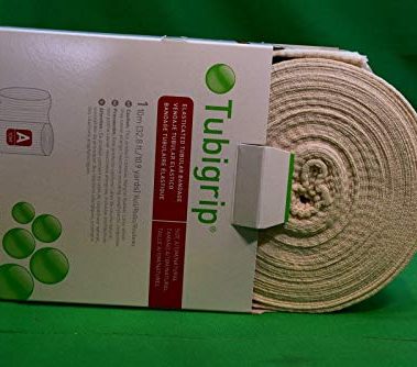 Molnlycke 1435 Tubigrip Multipurpose Tubular Bandage, Size A, 1.5" Width, Natural, 393.70" Length