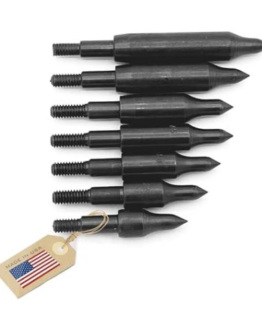 Vantage Point Archery VPA Field Point Tip Test Kit 7 Pack 100 125 150 175 200 250 300 Grain for Compound, Crossbow, and Traditional Bows