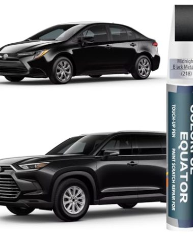 218 Attitude/Midnight Black Metallic Touch Up Paint for Toyota, Car Paint Pen Scratch Repair Two-In-One Touch Up Paint, Premium Car Scratch Remover for Deep Scratches