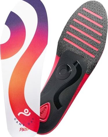 MOVE Game Day Pro- Ultimate Performance Sports Insoles for Basketball, Volleyball, Football, Tennis, Athletics, Baseball, Running, and Active Lifestyle. Extra Shock Absorption (M 10-10.5/WM 11.5-12)