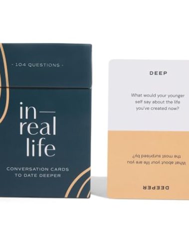 In Real Life Conversation Cards for Couples | Perfect for Intentional Connection for Couples New & Old | Reconnect & Laugh with Meaningful Prompts | 104 Questions