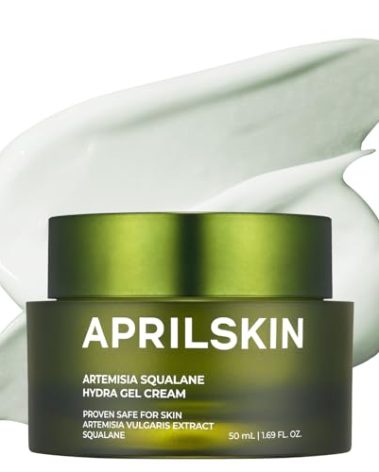APRILSKIN Artemisia Squalane Hydra Gel Cream | Dry, Sensitive, Acne-Prone Skin | Vegan, Cruelty Free, Low pH, Soothing & Firming up | 50 ml | No sulfates and Artificial Fragrance