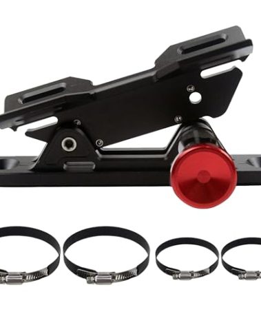 Quick Release Fire Extinguisher Mount - Aluminum Adjustable UTV Roll Bar Fire Extinguisher Holder Mounting Bracket Compatible with Jeep Wrangler TJ JK JL JKU Polaris RZR Ranger Can-Am X3 Universal