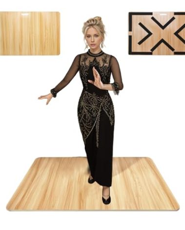 Besutosera Tap Board for Tap Dancing, Portable Tap Dance Board - Ideal for Dancers Home & Outdoor, Portable Stage Platform, Versatile Dance Floor Tiles - Pro-Quality Tap Dancing Practice Board