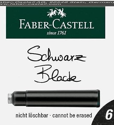 Faber-Castell 185506 Standard Ink Cartridges Standard Black