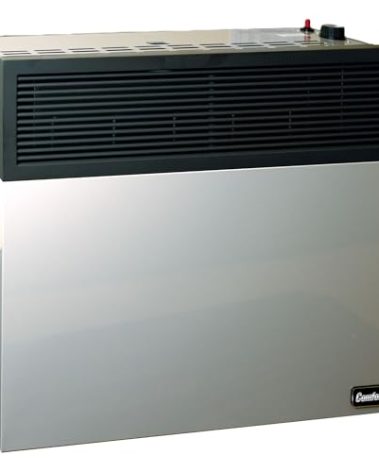 Comfort Glow 17,000 BTU Direct Vent Natural Gas Wall Heater, Gray, Large